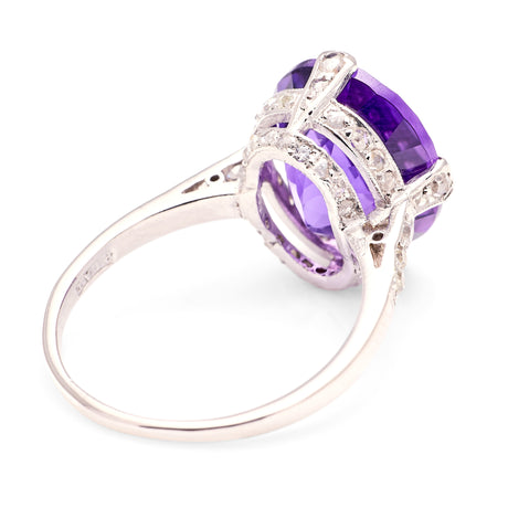 Antique, Victorian amethyst cocktail ring