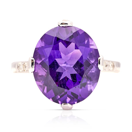 Antique, Victorian amethyst cocktail ring