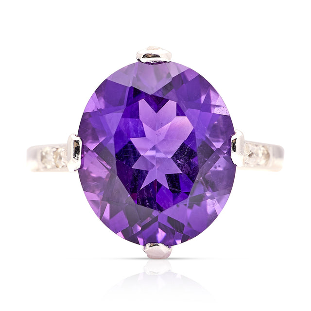 Antique, Victorian amethyst cocktail ring