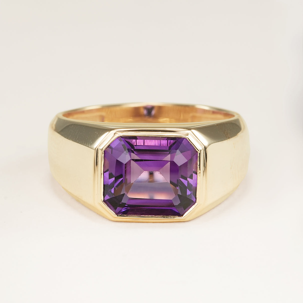 Vintage, amethyst chunky band