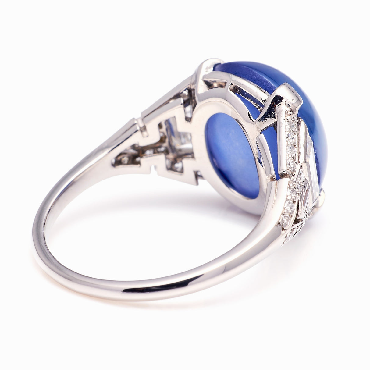 Vintage, Art Deco sapphire & diamond three-stone ring