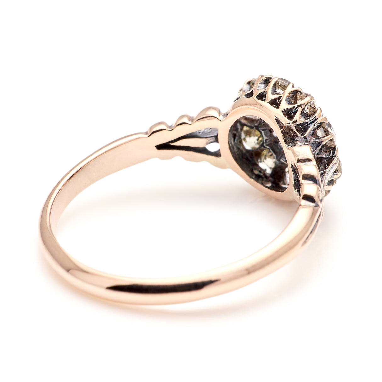 Antique, Edwardian diamond cluster ring