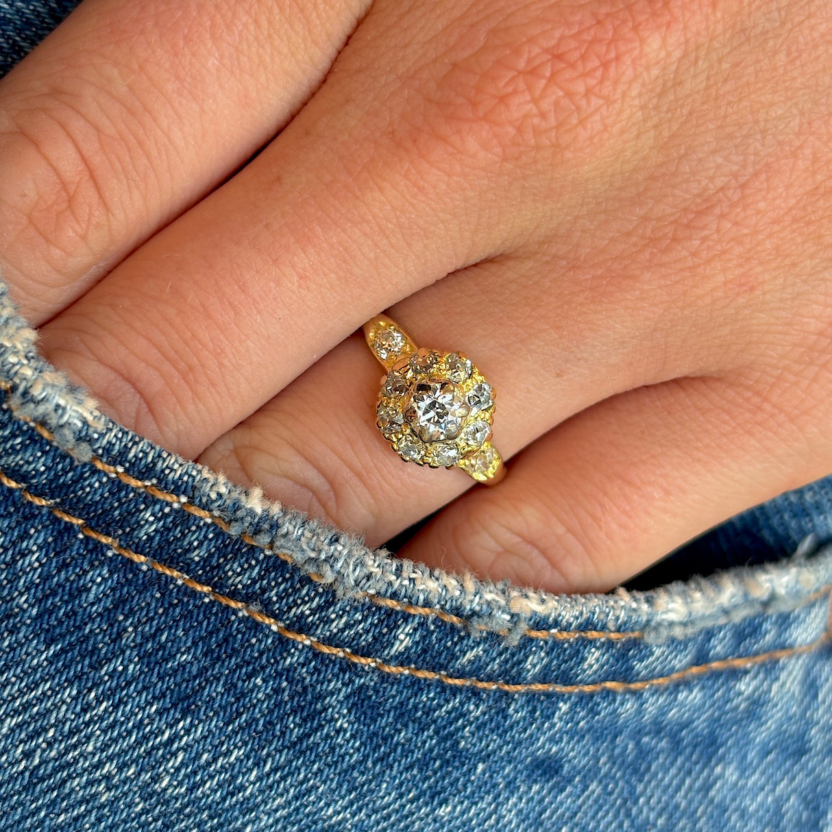 Vintage, diamond engagement ring