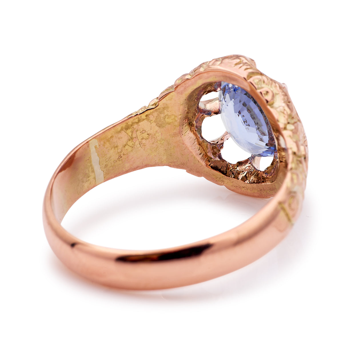 Antique, Victorian sapphire single-stone ring