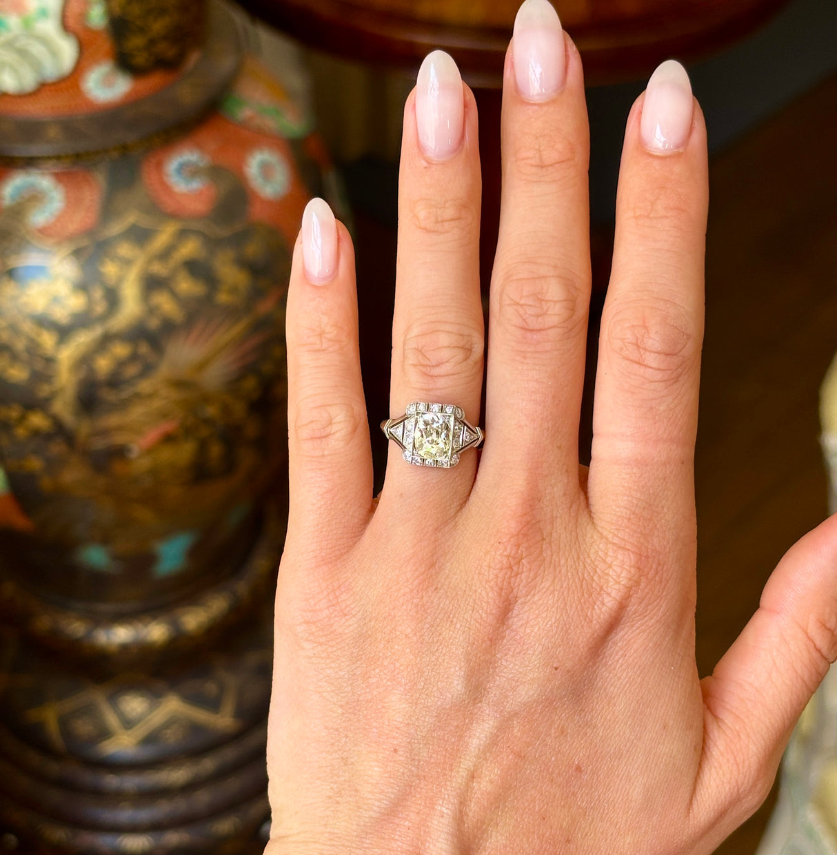 Vintage, 1920s diamond engagement ring