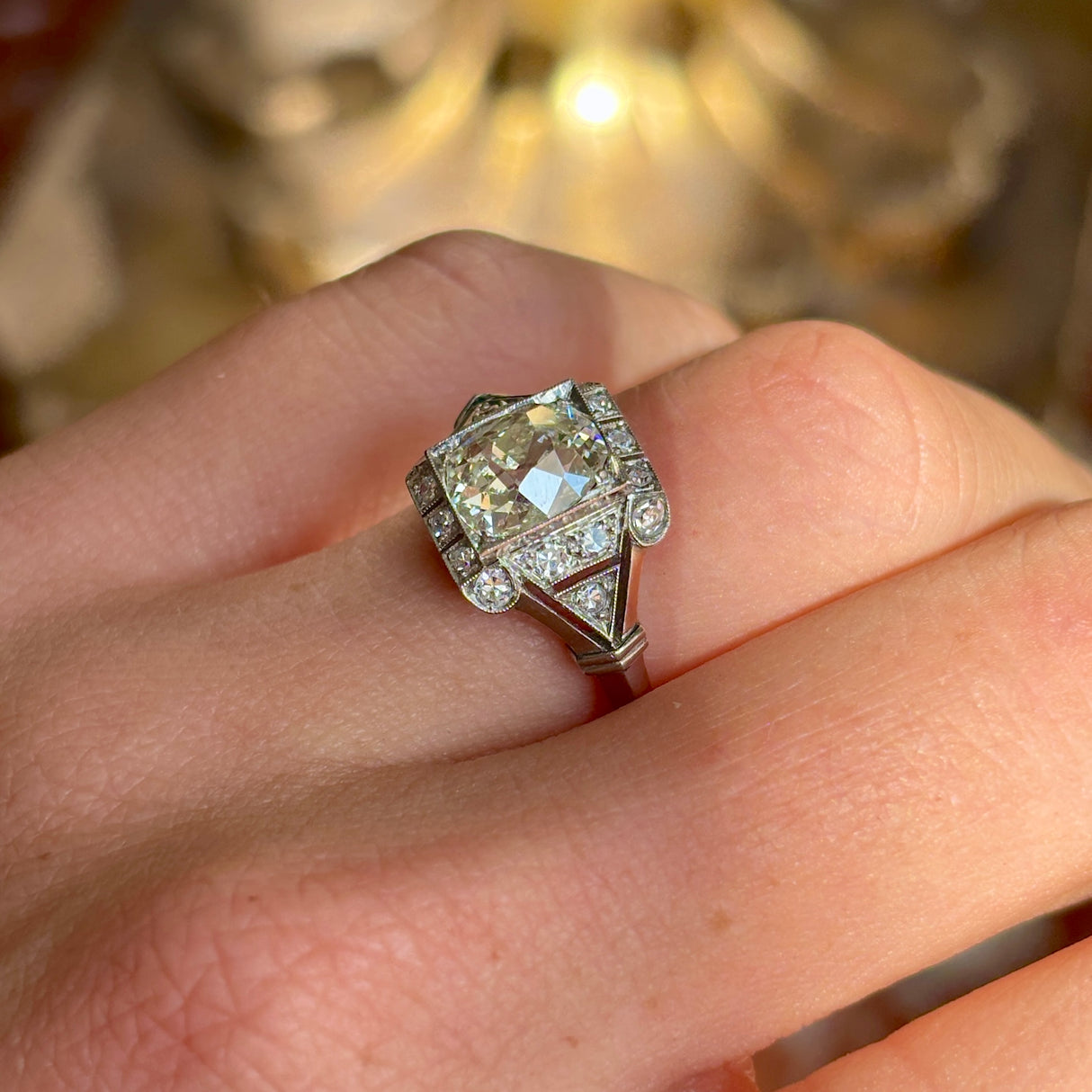 Vintage, 1920s diamond engagement ring