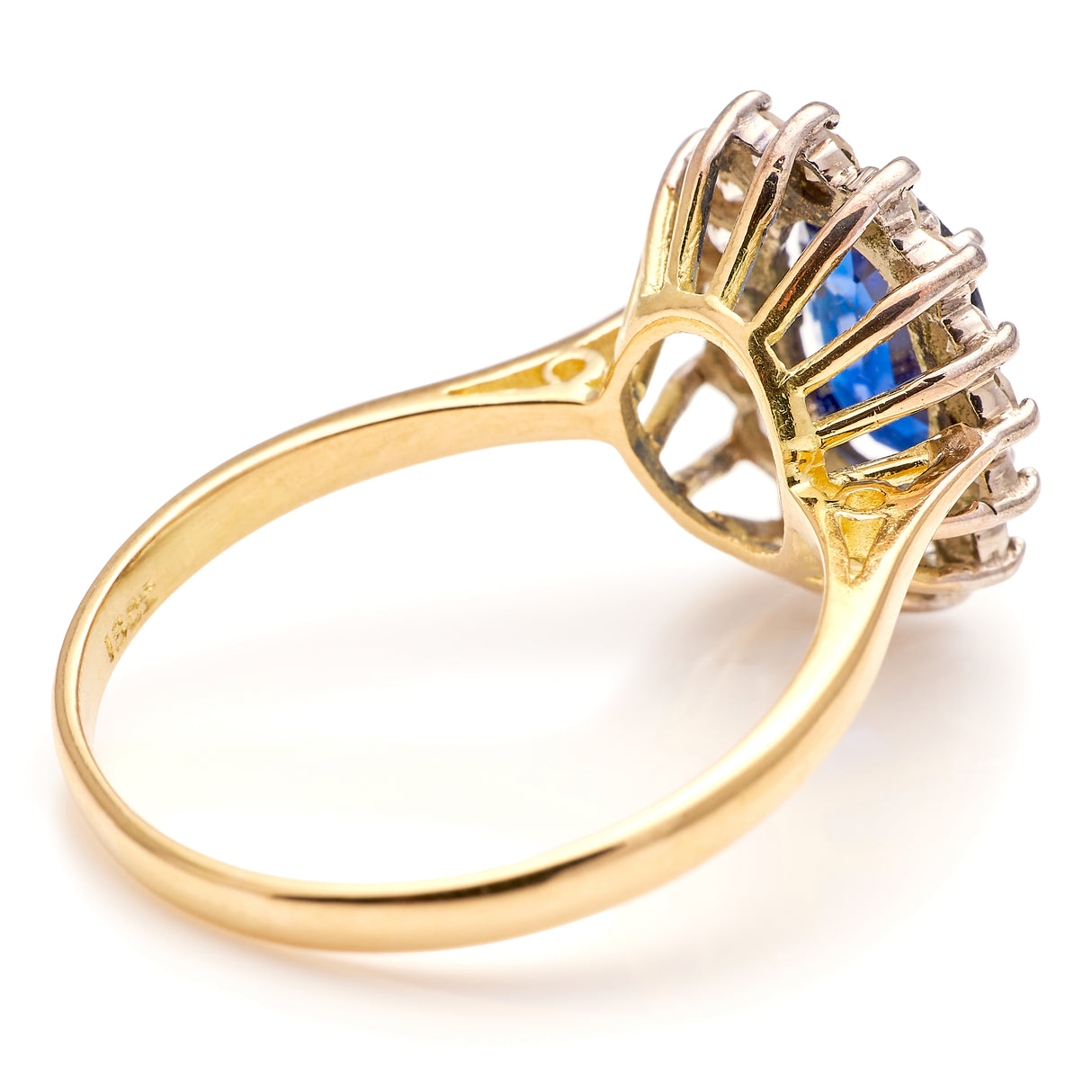 Vintage, 1960s sapphire & diamond cluster ring