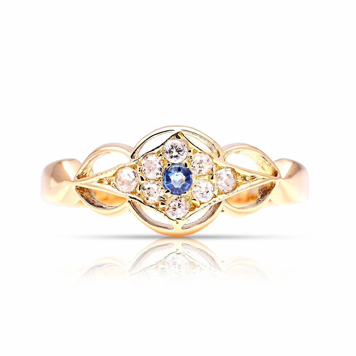 ON HOLD | Antique, Edwardian sapphire & diamond ring