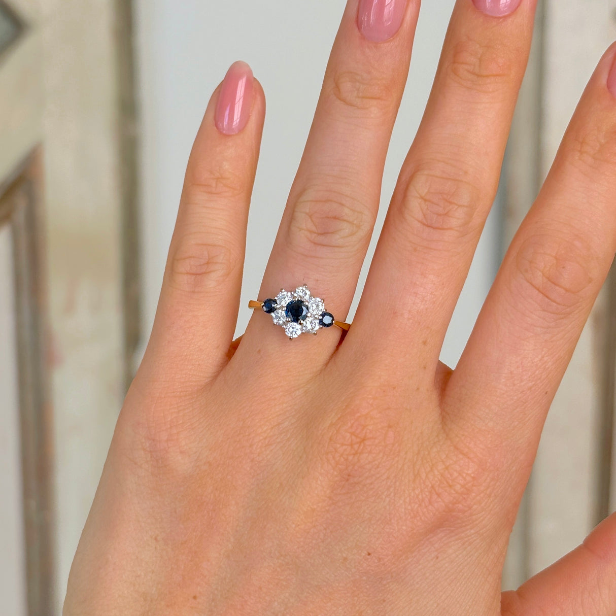 Antique, Edwardian five-stone diamond ring