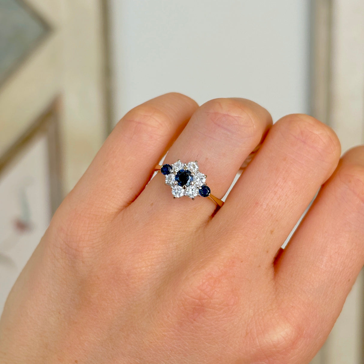 Antique, Edwardian five-stone diamond ring