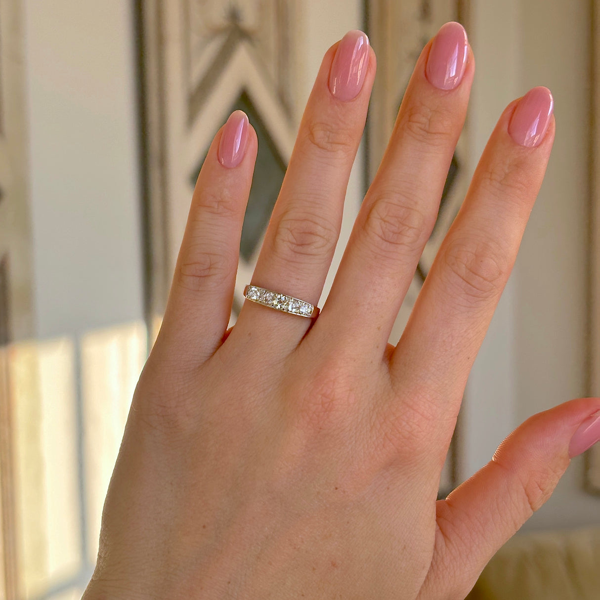 Vintage, five-stone diamond ring