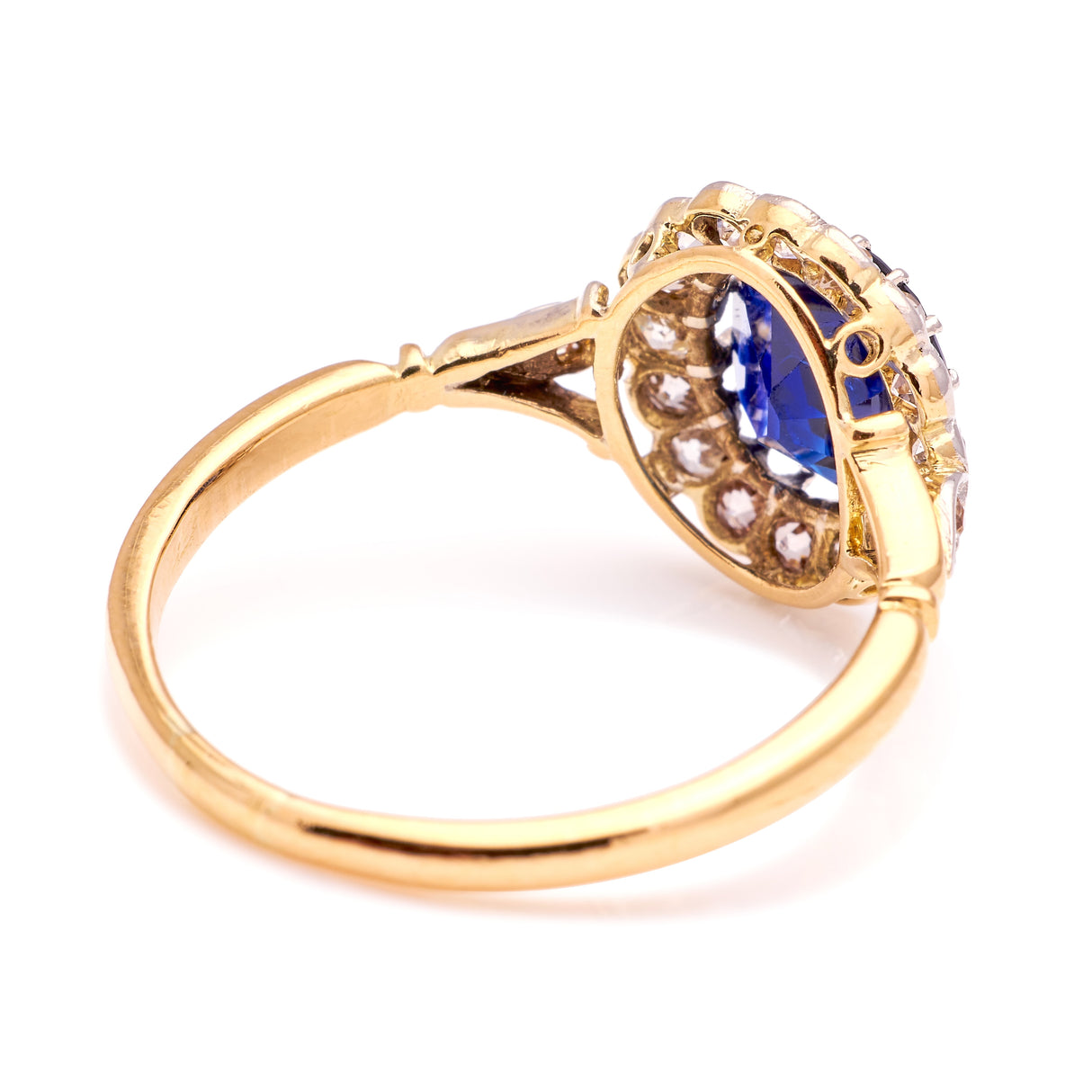 Antique, Victorian sapphire & diamond cluster