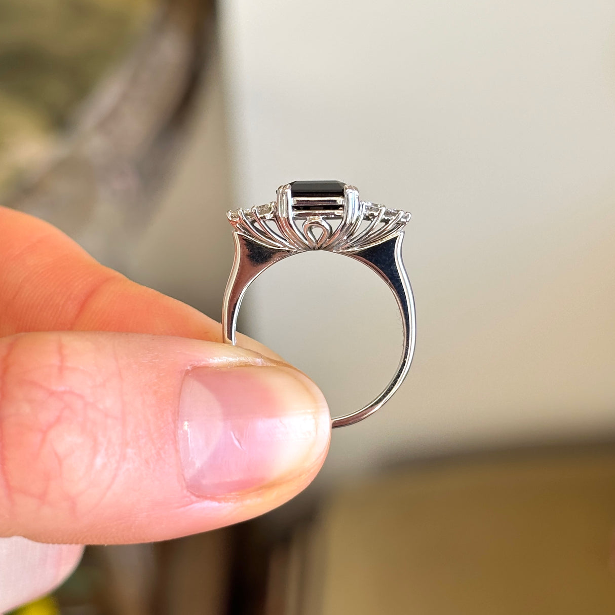 Vintage, 1960s tourmaline & diamond ring