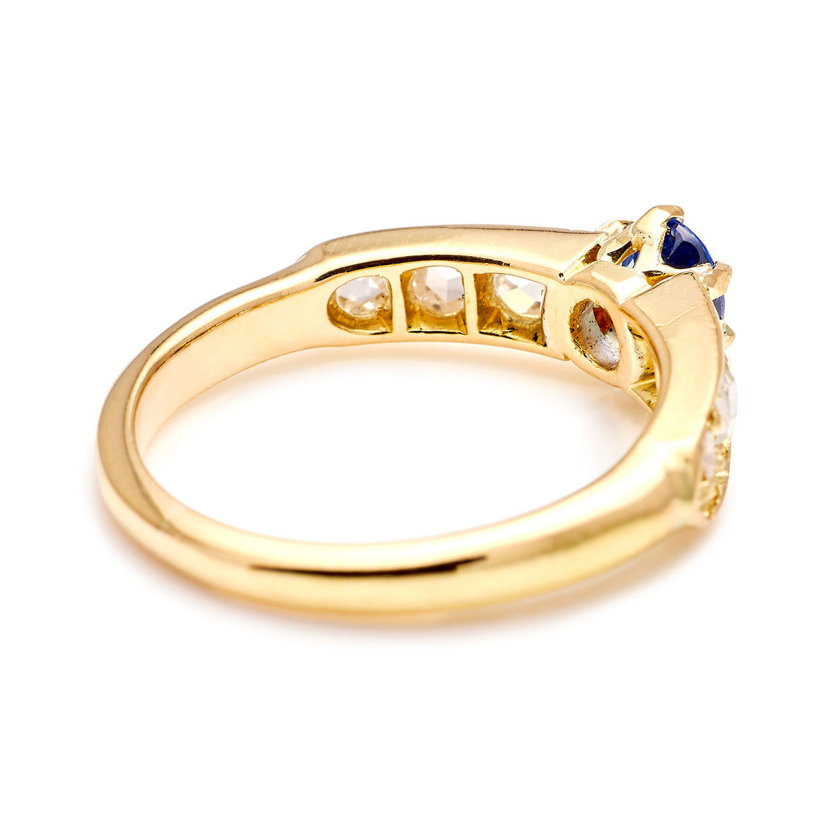 Vintage, Art Deco sapphire & diamond ring