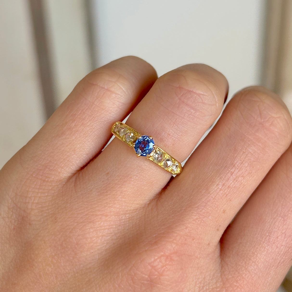 Vintage, Art Deco sapphire & diamond ring