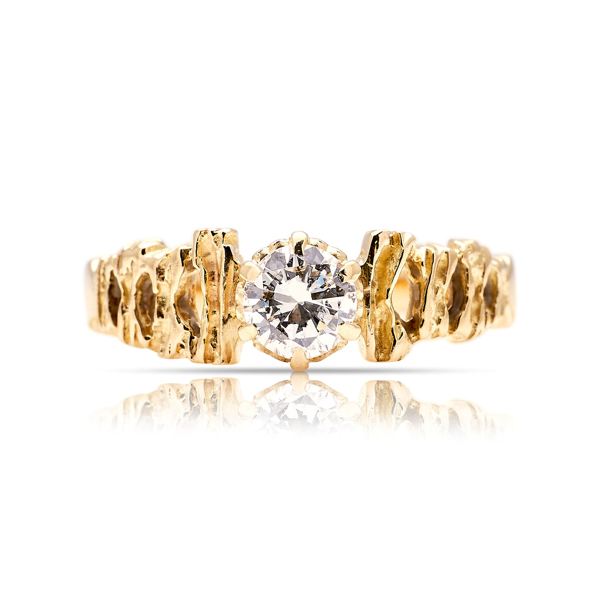 Vintage, Mid Century diamond solitaire ring