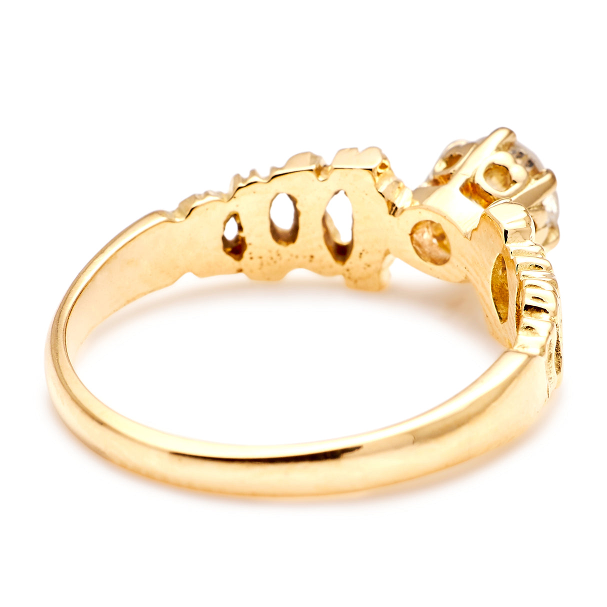 Vintage, Mid Century diamond solitaire ring