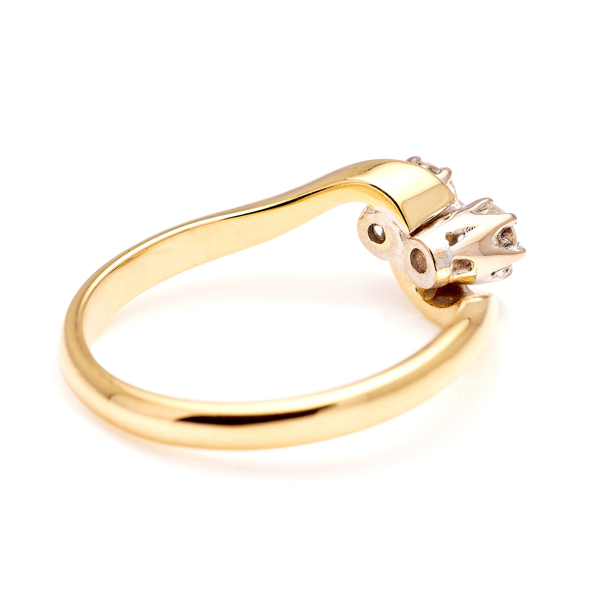 Vintage, 1990s toi et moi diamond ring