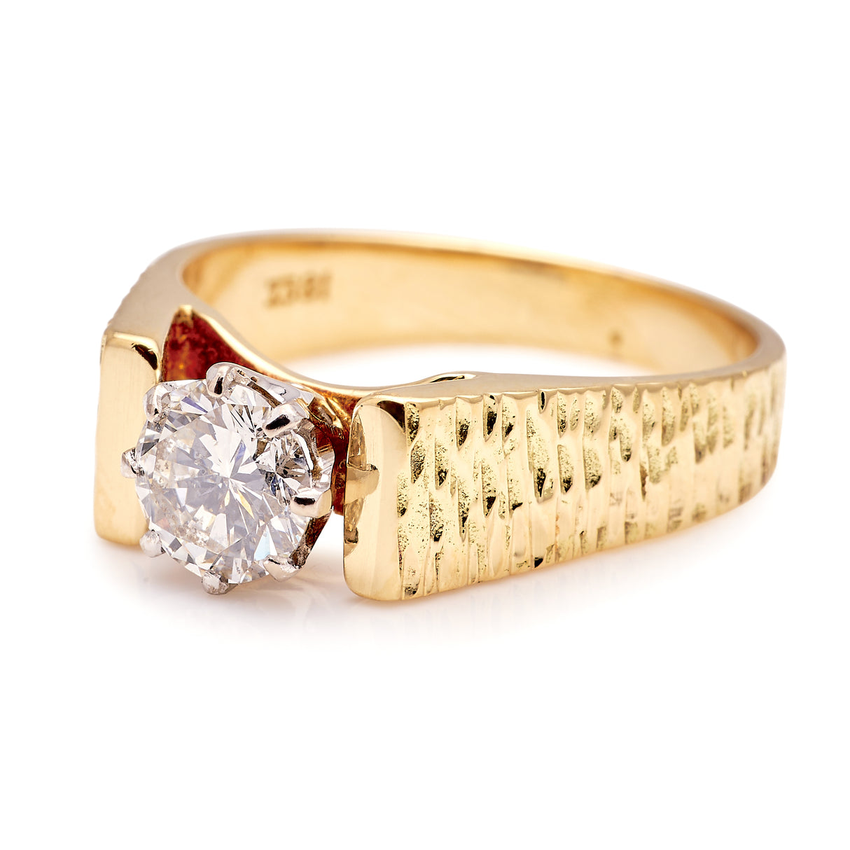 Vintage, 1950s diamond solitaire ring