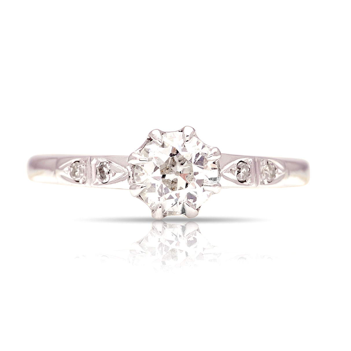 Vintage, Art Deco diamond solitaire ring
