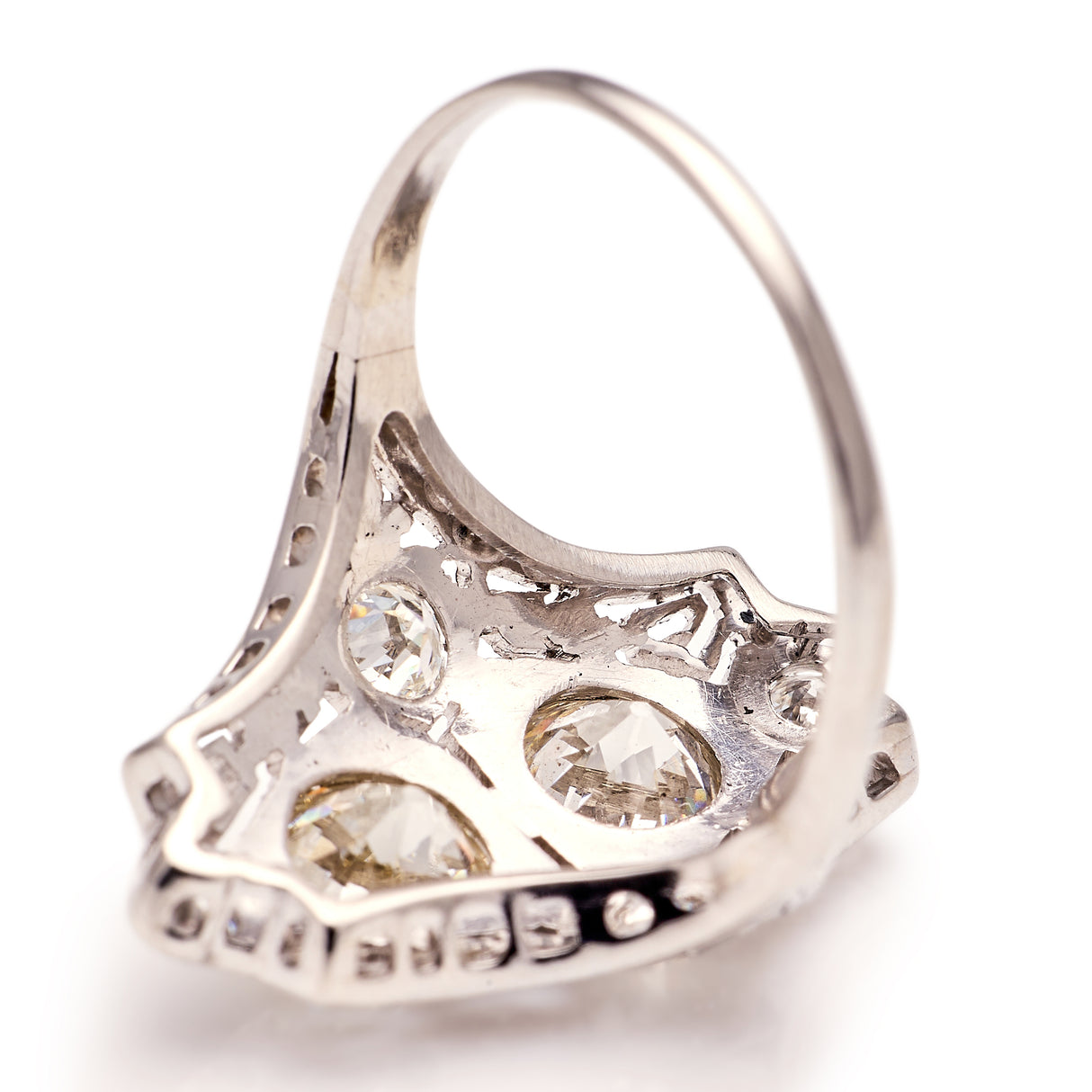 Vintage, Art Deco diamond plaque ring