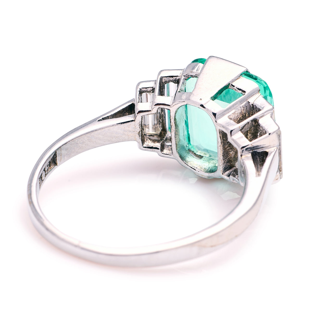 Vintage, Art Deco emerald & diamond ring