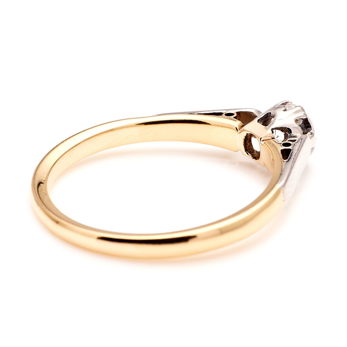 Vintage, Art Deco solitaire diamond ring