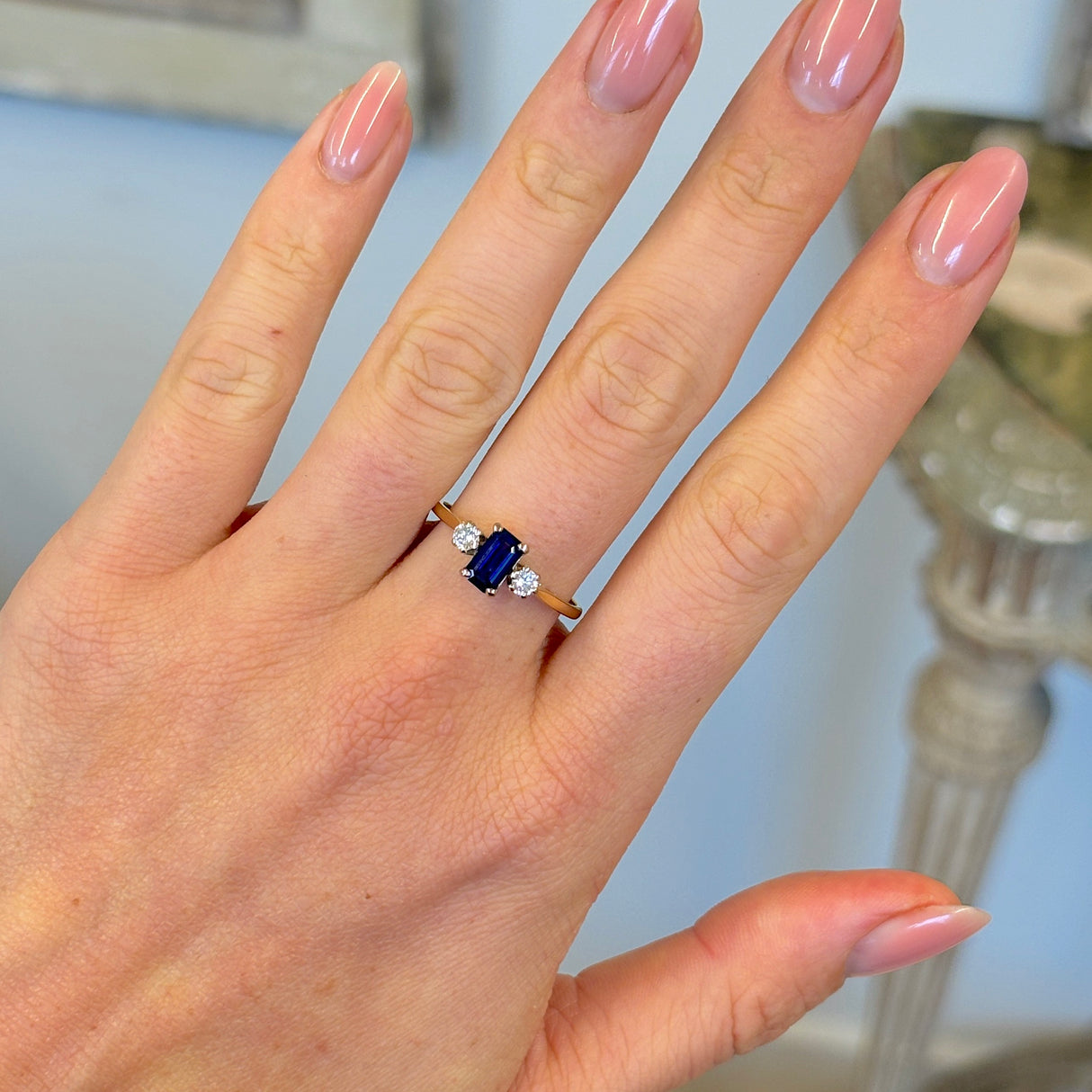 Vintage, 1980s ruby & diamond cluster ring