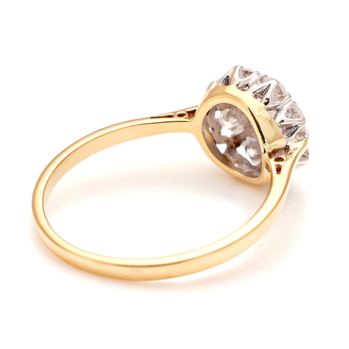 Vintage, Art Deco diamond daisy cluster ring