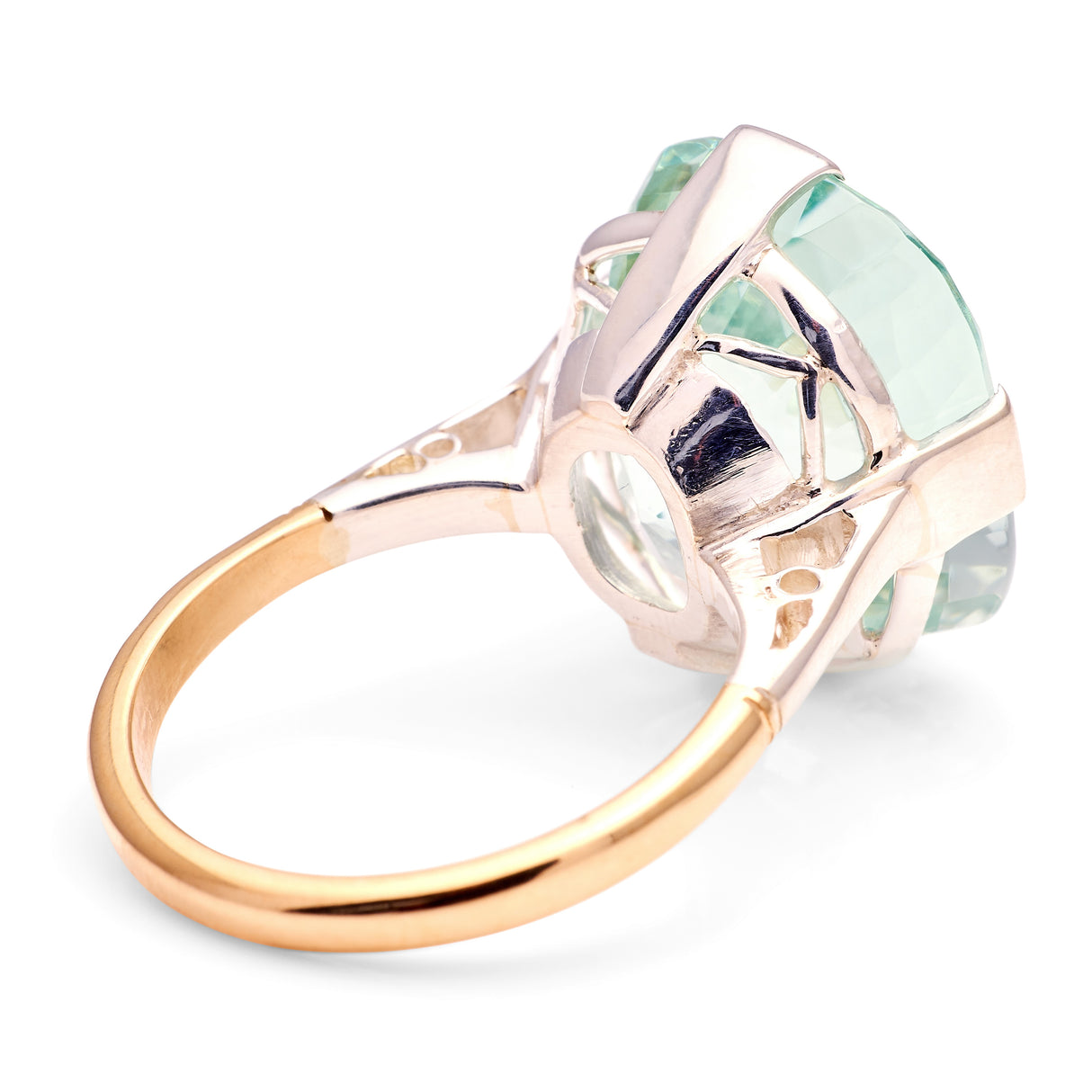 Vintage, Art Deco aquamarine cocktail ring