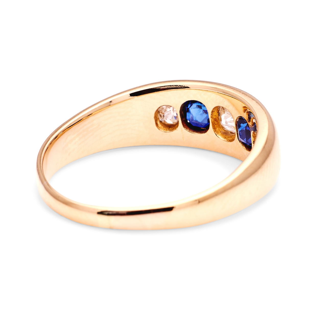 Vintage, Art Deco sapphire & diamond five-stone ring