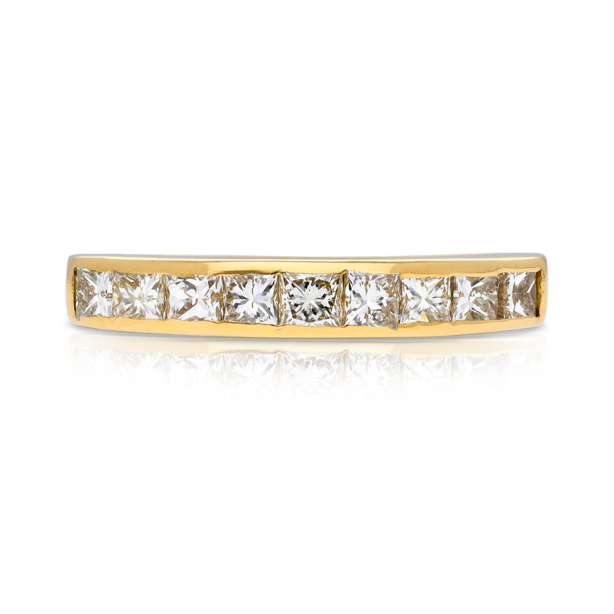 Vintage diamond half eternity ring