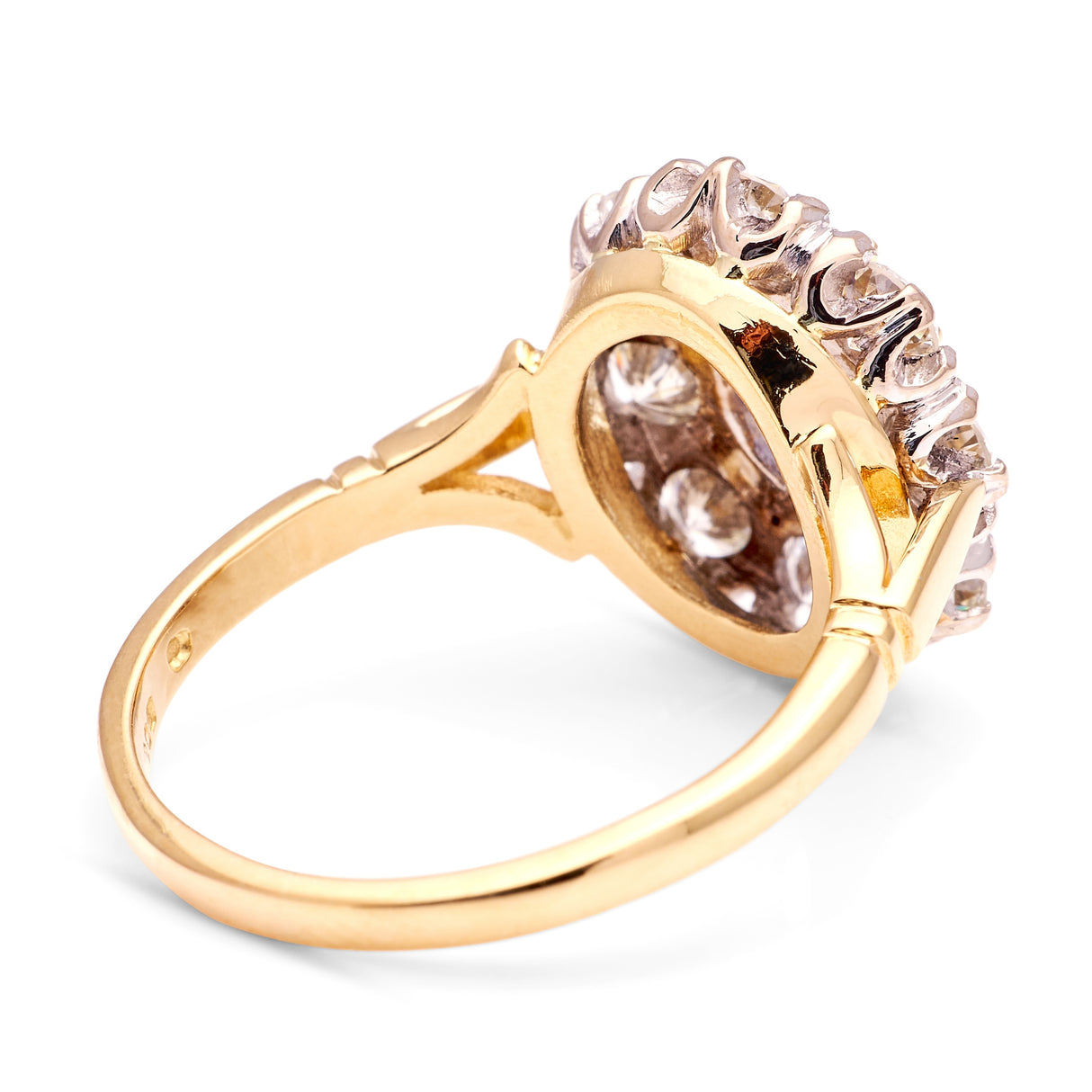 Vintage, 1990s sapphire & diamond cluster ring