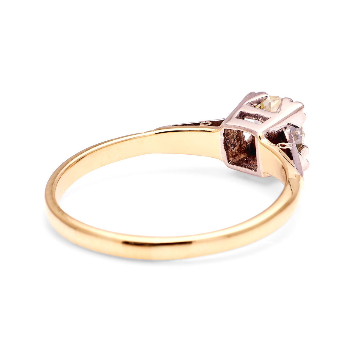 Vintage, Art Deco solitaire diamond ring