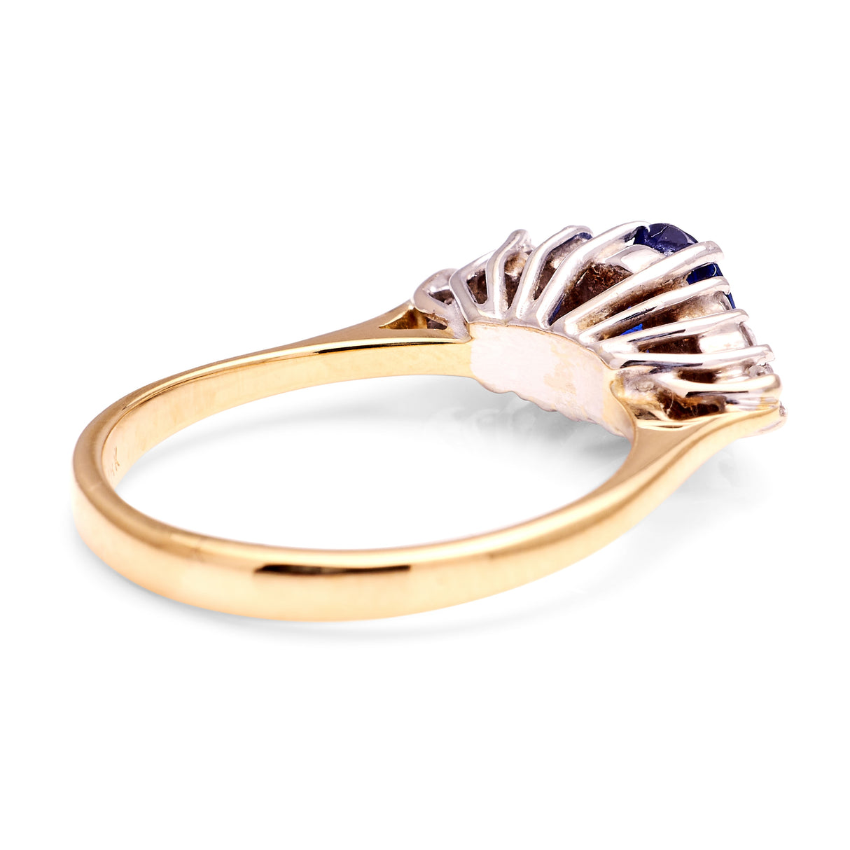 Vintage, 1980s sapphire & diamond ring