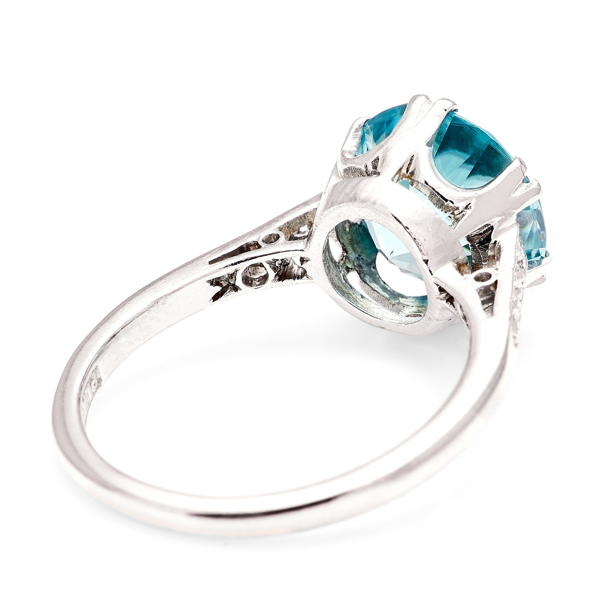 Vintage, Art Deco zircon & diamond ring