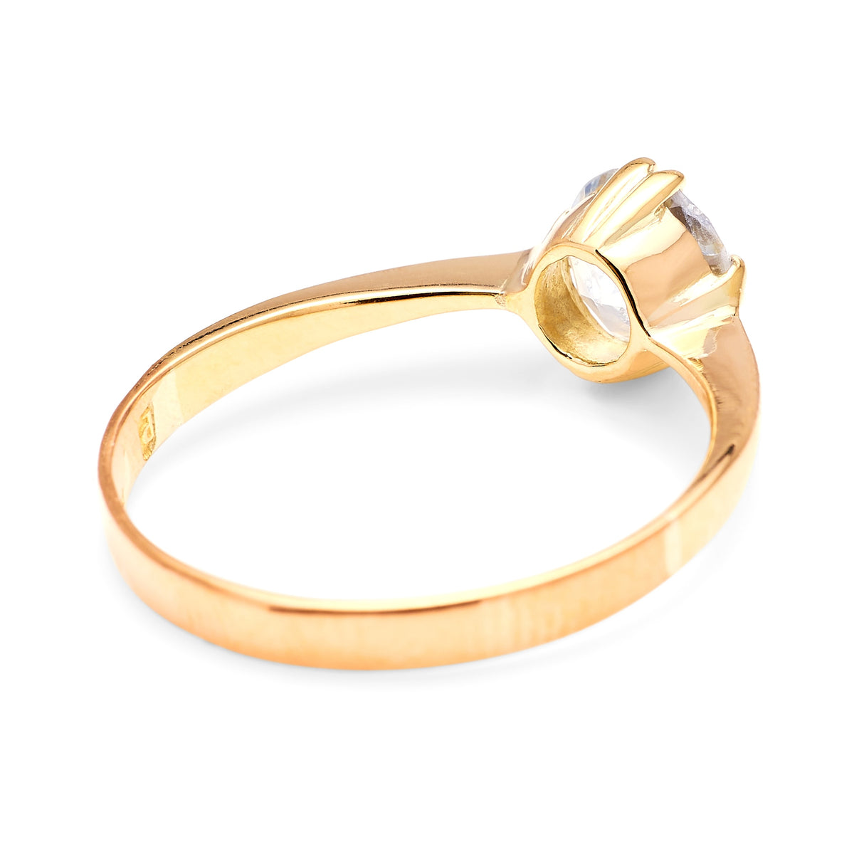 Antique, Edwardian light blue sapphire single-stone ring