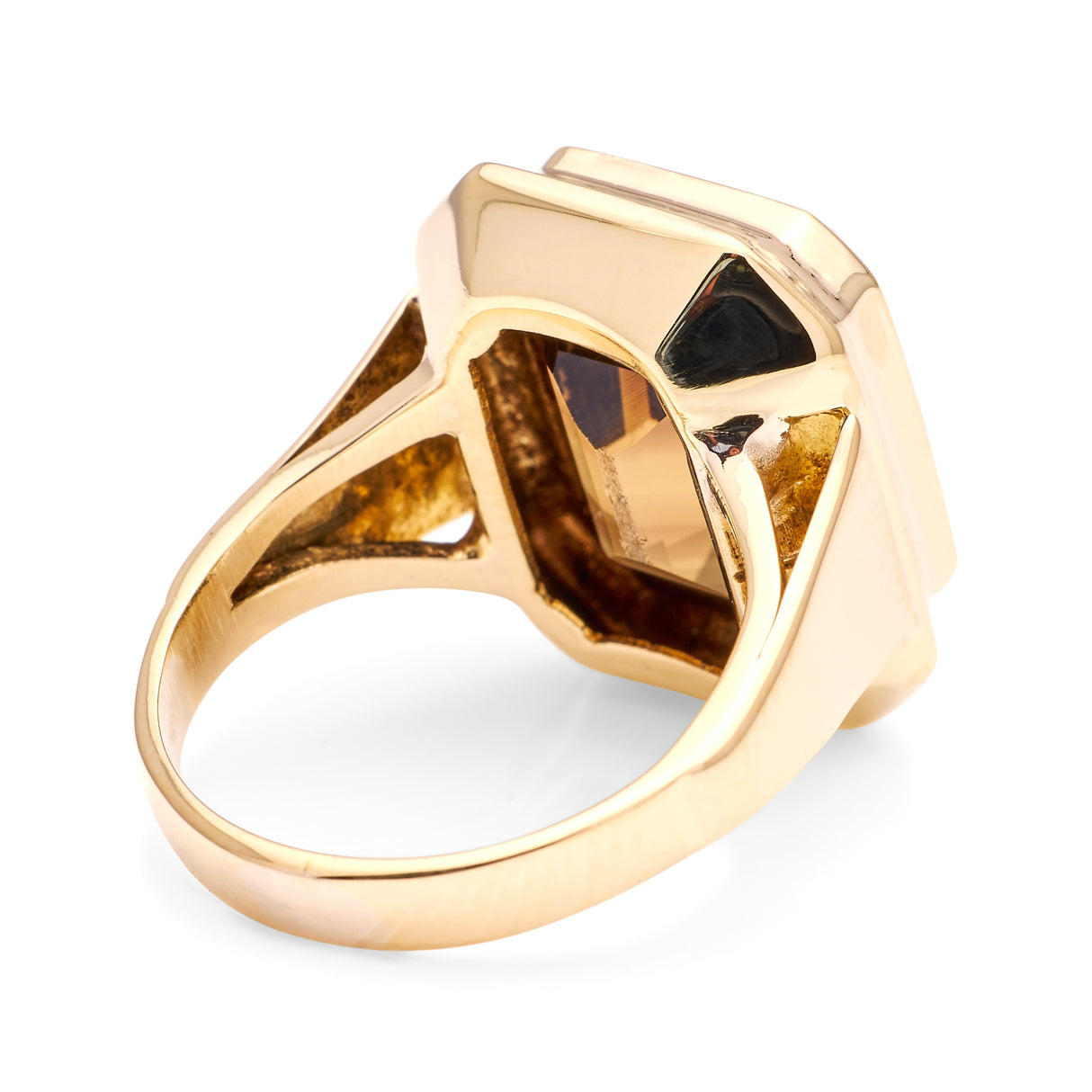 Vintage, 1950s smokey topaz ring
