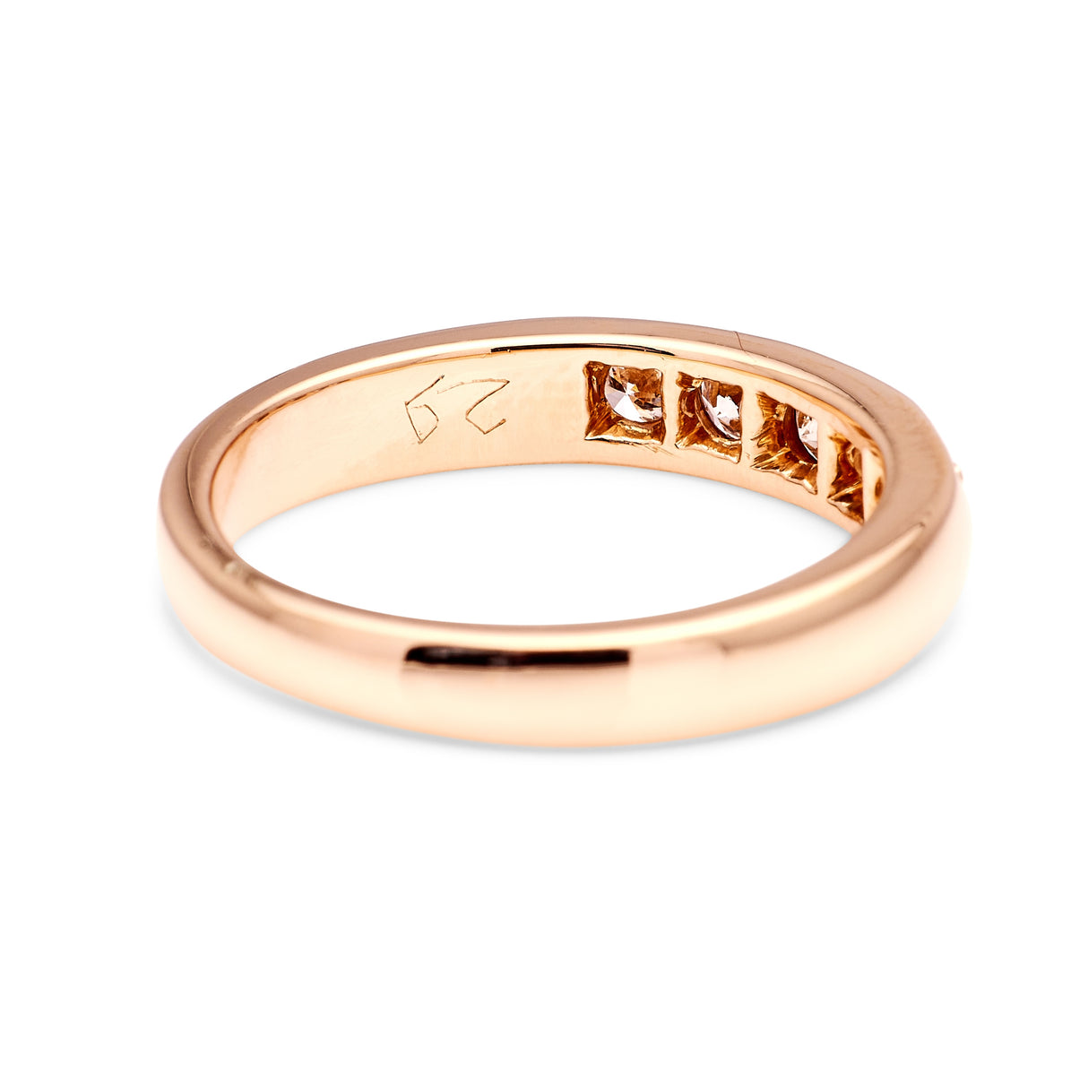 Vintage, 1980s five-stone diamond ring