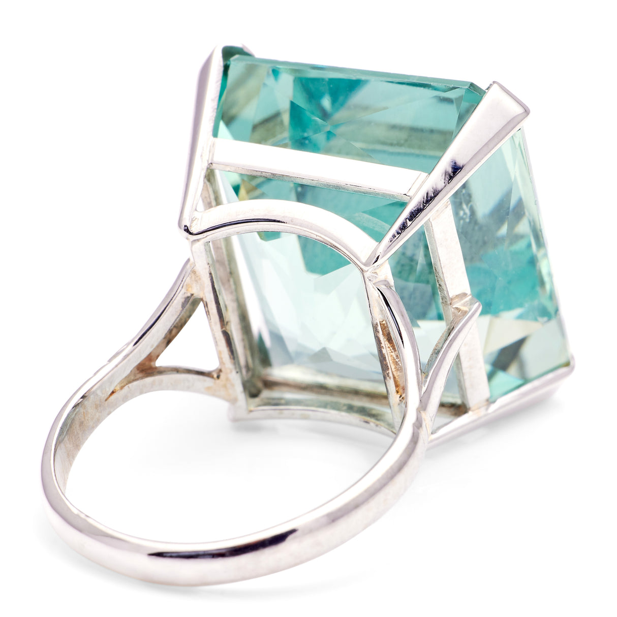 Antique, Victorian aquamarine cocktail ring