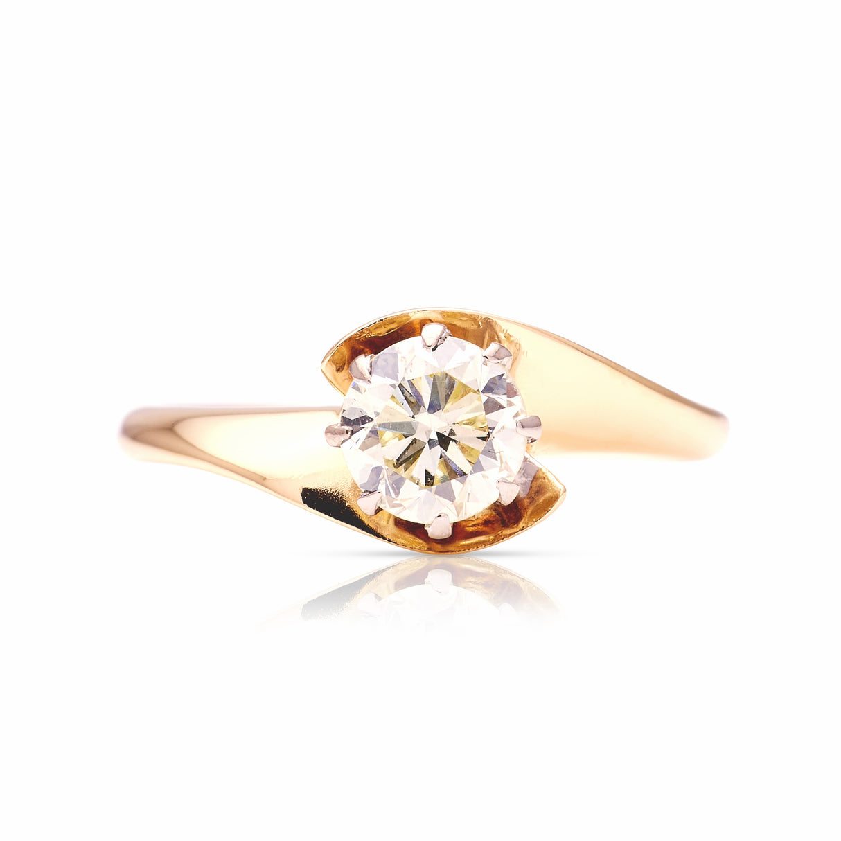 Vintage, 1990s solitaire diamond ring