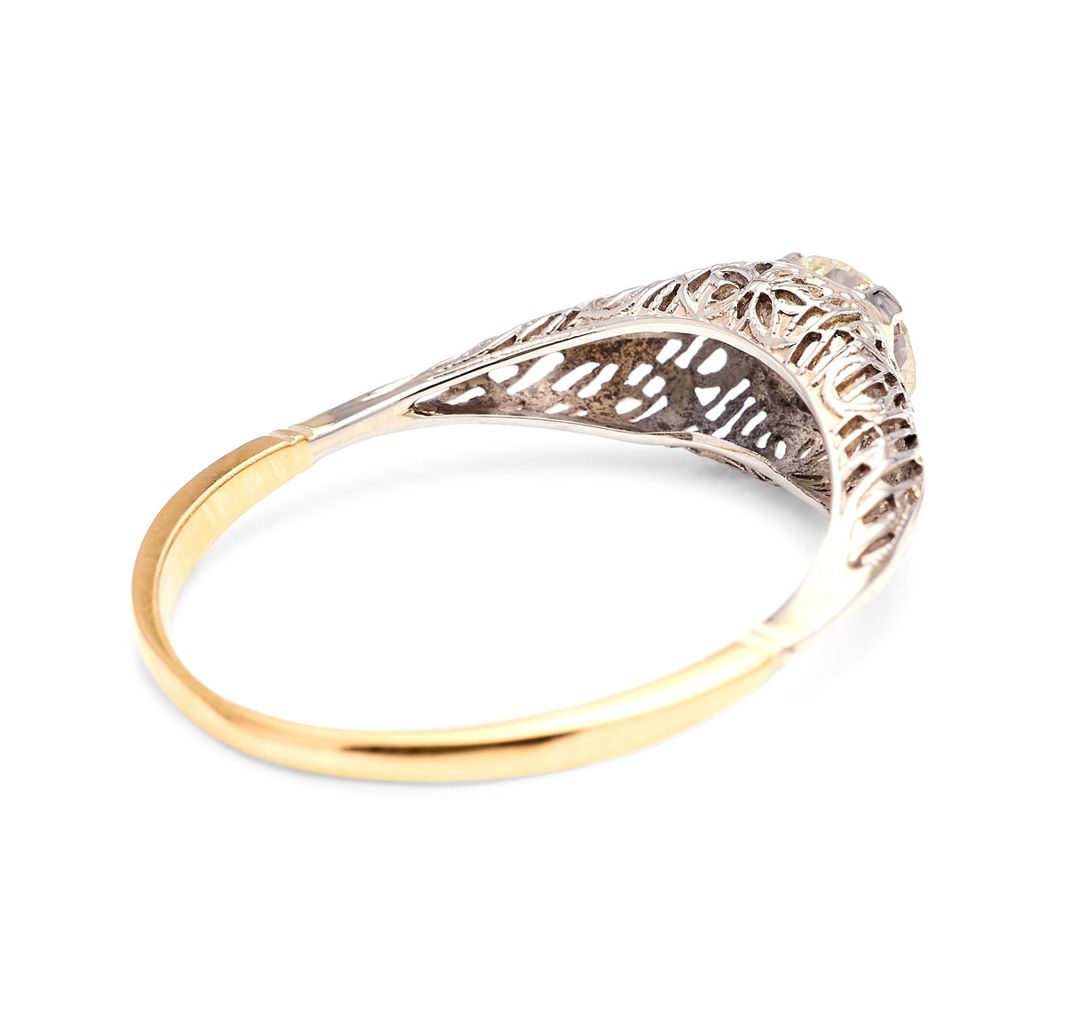 Vintage, 1930s diamond solitaire ring