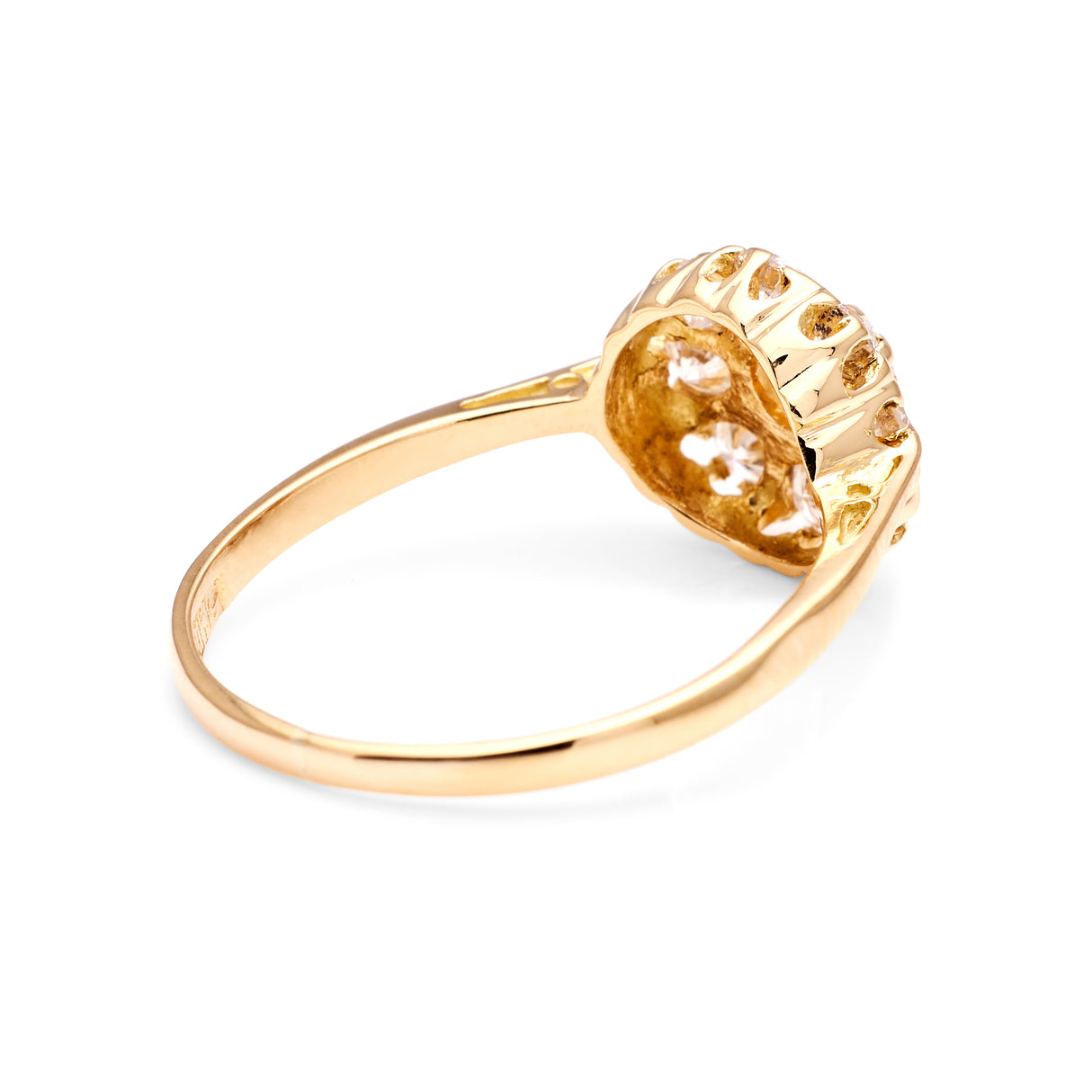 Vintage, 1940s diamond cluster ring