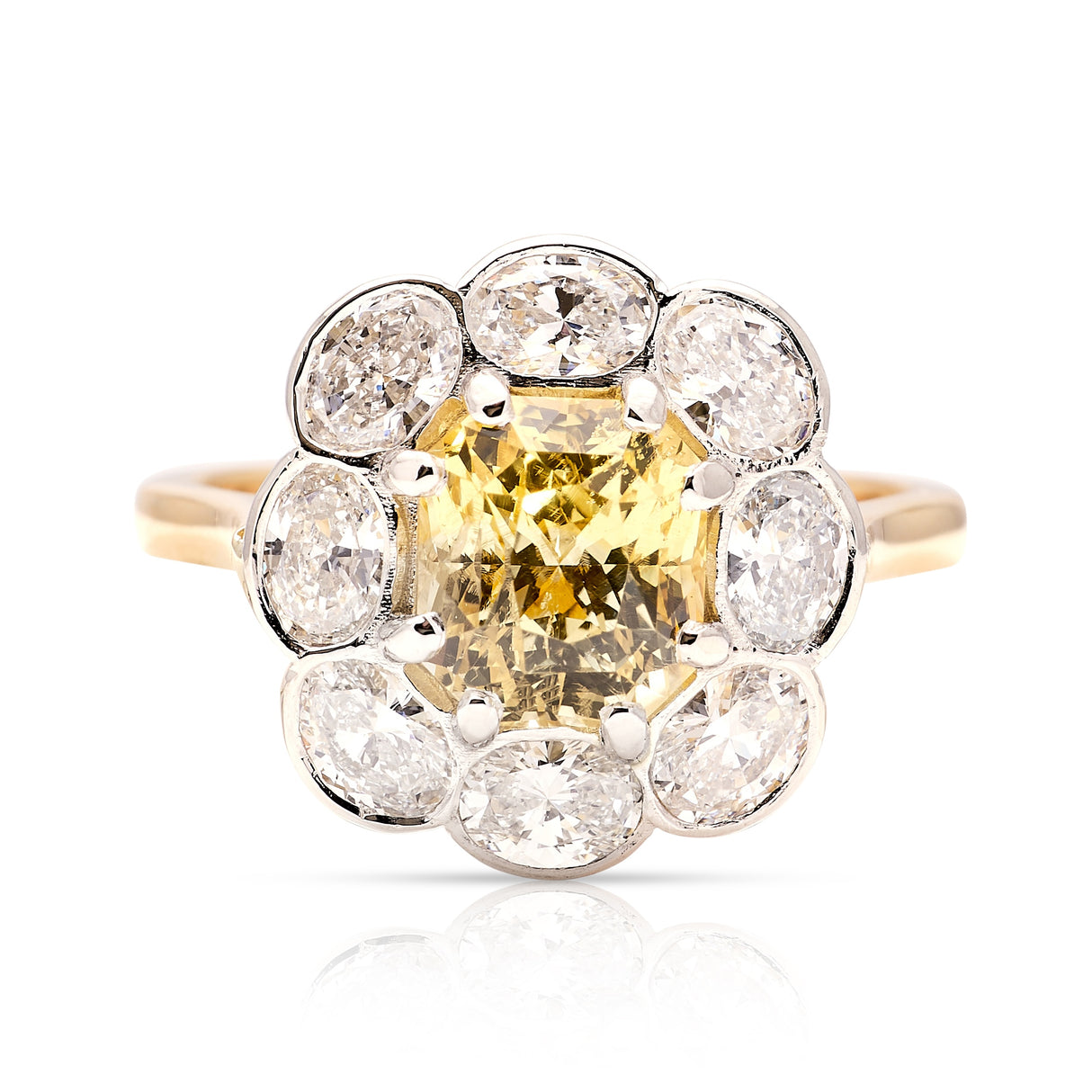 2435-Contemporary, 2000s opal & diamond cluster ring-1