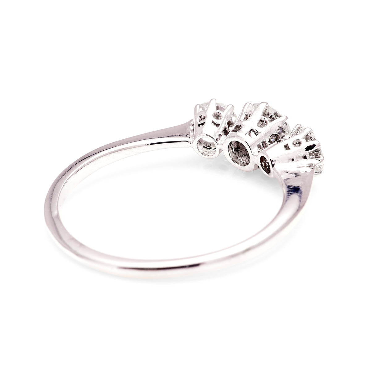 2440-Vintage, Art Deco three-stone diamond ring