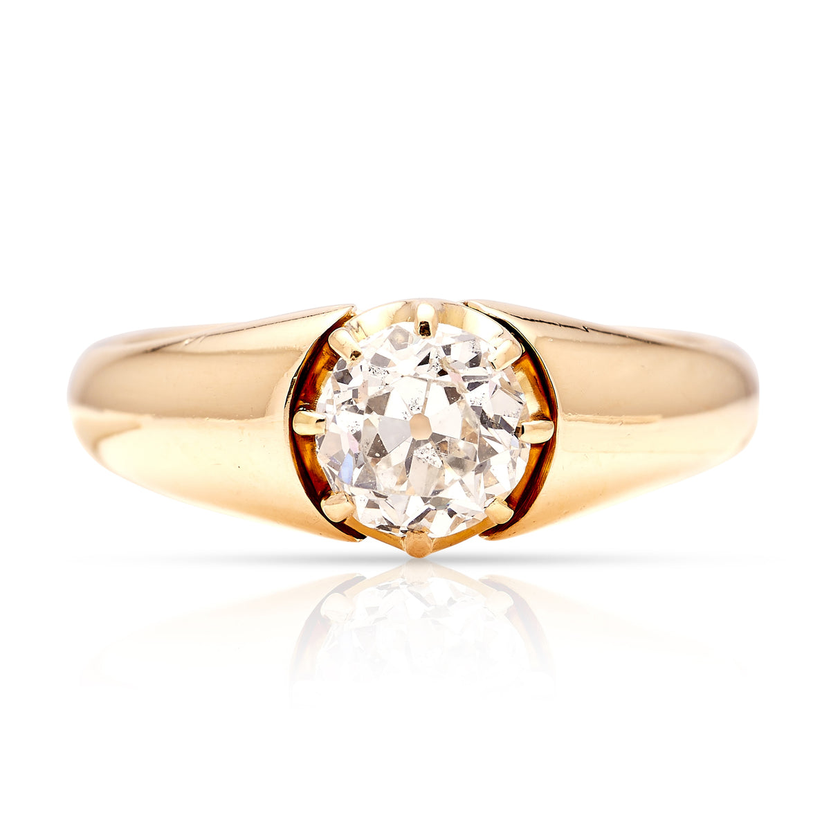 Antique, Victorian solitaire diamond ring