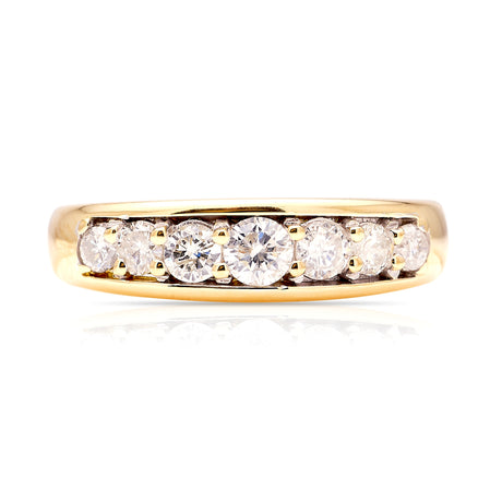 Vintage, 1980s half-hoop diamond ring