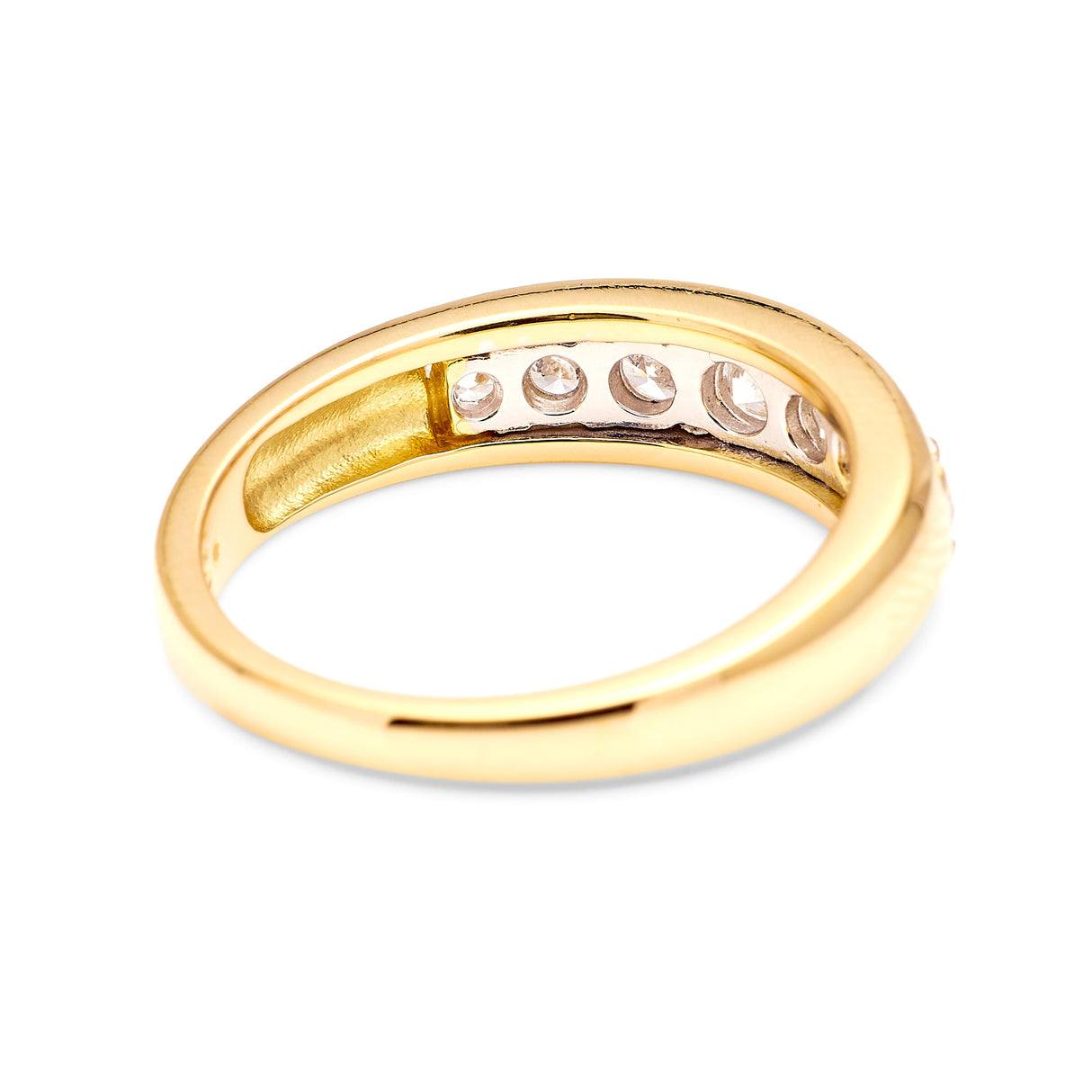 Vintage, 1980s half-hoop diamond ring