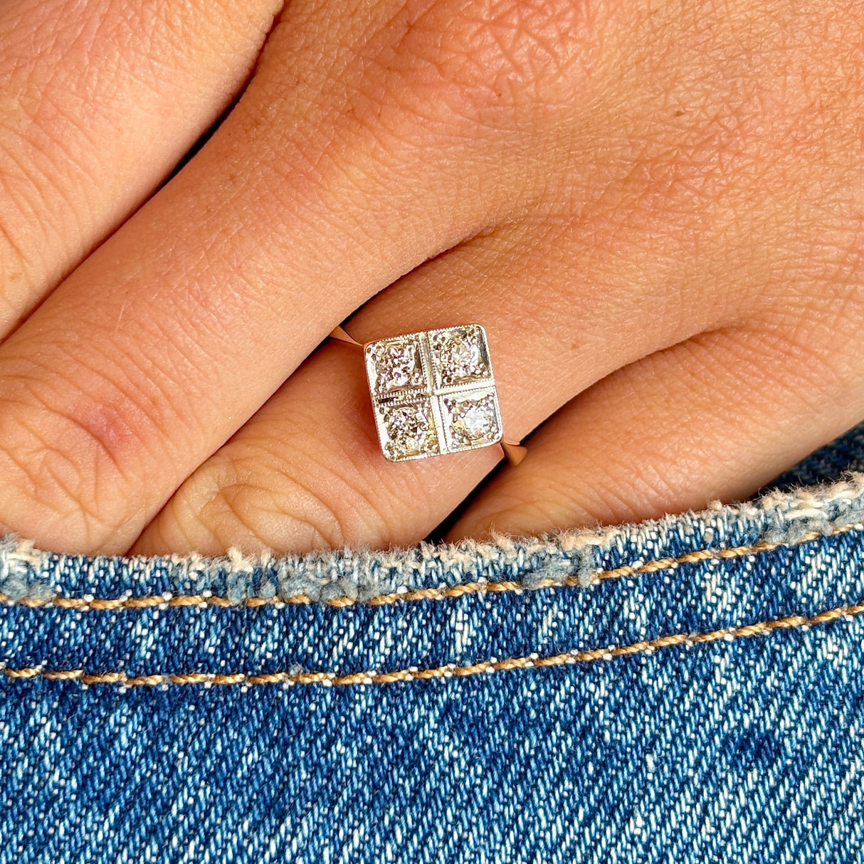 Vintage, Art Deco diamond ring