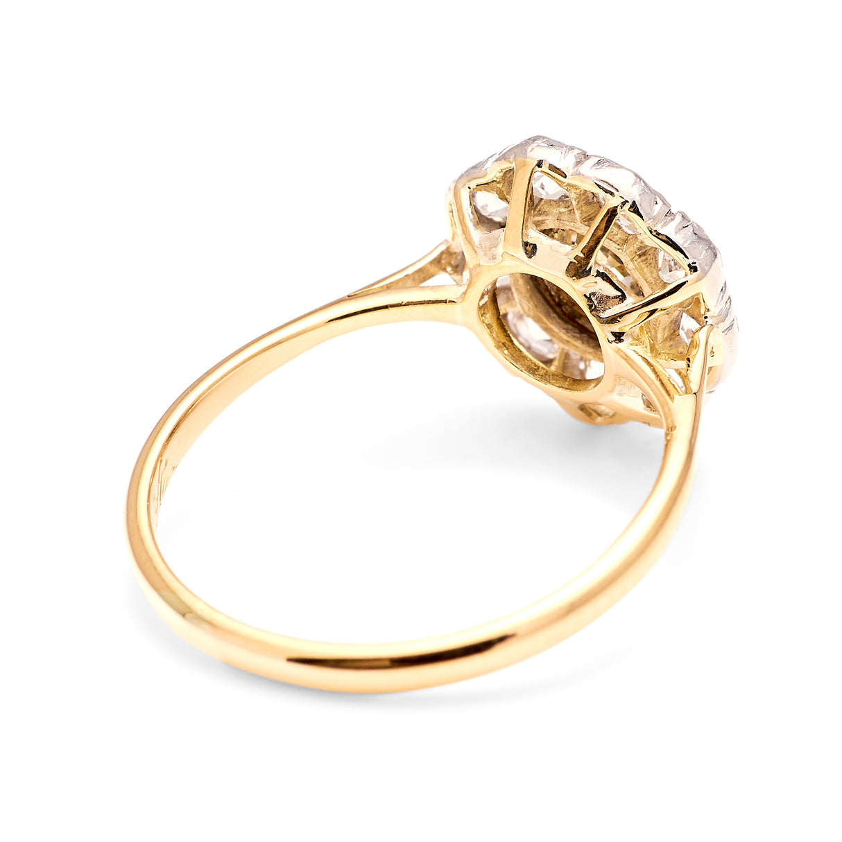 Vintage, 1950s diamond cluster engagement ring